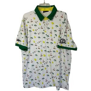 Sunday Swagger Golf Polo Shirt Mens XL Multi Masters The Donald Ross Course Read